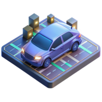exceptional bohemian A self driving car navigating a busy intersection, sensor data visualized as glowing lines, in a futuristic, automotive style 8K png