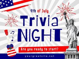 4th of July Trivia Game Night template