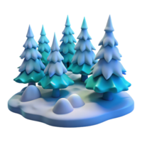 enchanting impressionist A snow covered pine forest, quiet and serene, soft blue light, minimalist composition, gallery standard png