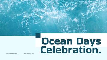 World Ocean Day Celebration Presentation template