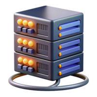 impressive memorable A server rack, blinking lights, cables and wires, data center style png