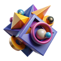 sought after contemporary A dynamic, abstract composition of geometric shapes, with sharp, contrasting edges and a bold, graphic style flawless png