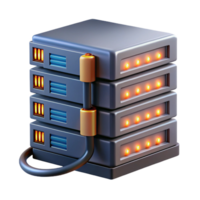 harmonious fascinating A server rack, blinking lights, cables and wires, data center style artisan png