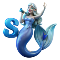 harmonious glorious A siren luring sailors with her enchanting song, misty blue light, Art Nouveau style gallery standard png