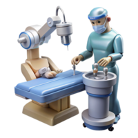 nostalgic wonderful A robotic surgeon performing a delicate operation, intricate instruments, sterile, bright lighting, photorealistic style 8K png