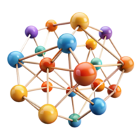 dramatic pristine A network of interconnected nodes pulsing with data, forming a complex web, lit by dynamic, shifting colors, in an abstract, data visualization style artisan png