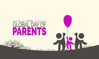 Global Family Day is observed annually to emphasize the significance of family relationships. It highlights the role families play in nurturing, guiding, and supporting individuals in society. vector