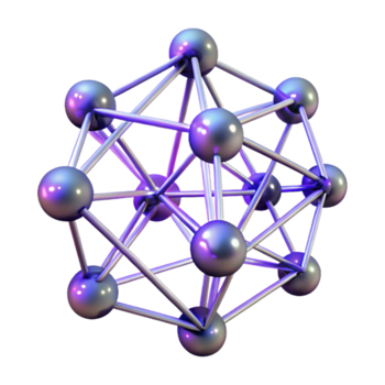 radiant memorable A complex network of interconnected nodes, pulsating with rhythmic light, with dramatic chiaroscuro lighting, in a cyberpunk aesthetic png