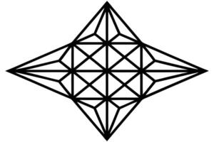 Abstract Geometric Diamond Shape Design vector