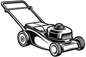A classic Lawn Mower Illustration for Design Projects vector