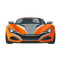 Red Car icon car front view symbol isolated vector
