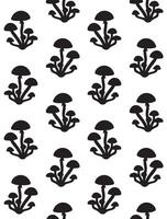 Seamless pattern of hand drawn doodle sketch honey mushroom isolated vector