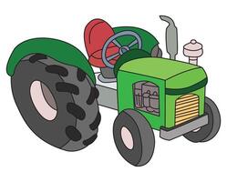 A tractor isolated on white background vector