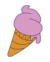 A ice cream isolated on white background vector