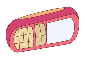 A phone cartoon illustration vector