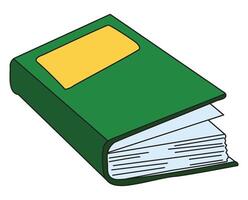 An book isolated on white background vector