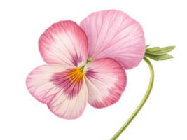 beautiful pansy flower with delicate pink petals showcases intricate patterns and vibrant colors, perfect for adding charm to any garden png