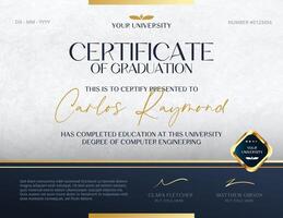 University Fresh Graduates Certificate template