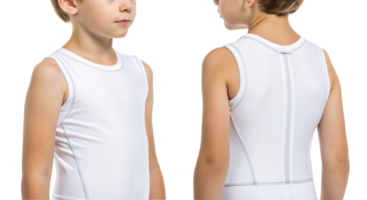 stylish mockup of rashguard designed for children showcases sleek and comfortable fit perfect for active play png