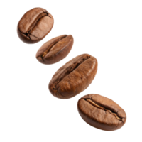 Falling coffee beans in motion create dynamic and aromatic visual png