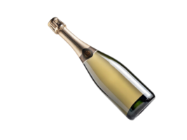 sparkling champagne bottle elegantly captures essence of celebration and joy, perfect for special occasions and toasting moments png