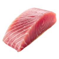 Fresh tuna steak with rich red color and smooth texture perfect for cooking or sushi preparation with natural healthy protein png