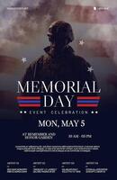 Memorial Day Event Announcement Poster Template