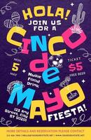 Cinco de Mayo Fiesta Event Announcement Poster template