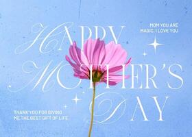 Mother’s Day Greeting Cards Template Horizontal Version