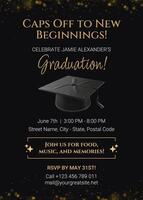 Graduation Party Invitation template