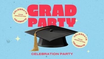 graduation event invitation template card