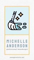 Professional Housekeeper Business Card Template