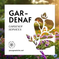 Gardener Business Cards Square Version Template