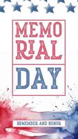 White Memorial Day Instragram Story Template