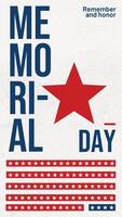 Memorial Day Instragram Story Template for Social Media