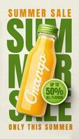 Juice Summer Sale Instragram Story Template for Social Media