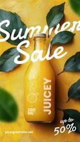 Juice Summer Sale Instragram Story Template