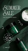 Skin Care Summer Sale Instragram Story Template