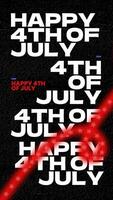 Black 4th Of July Instragram Story Template