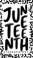 Black and White Juneteenth Instragram Story Template 