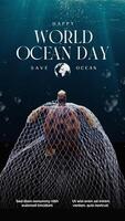 Dark World Ocean Day Instragram Story Template