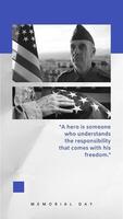Memorial Day Quotes Instagram Story template