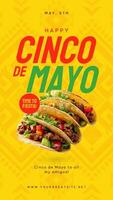 Yellow Happy Cinco De Mayo Instagram Post template