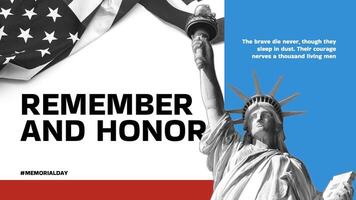 Commemorate Memorial Day template