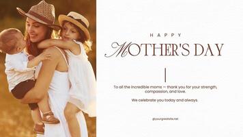 Simple Mother's Day Twitter Post template