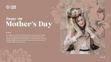 Happy Mother's Day Greeting template
