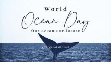 WORLD OCEAN DAY template