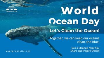 WORLD OCEAN DAY template