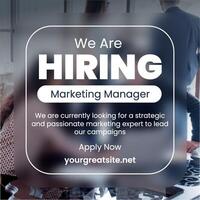 Hiring Anouncement Linkedin Post template