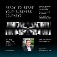black modern futuristic business bootcamp linkedin banner template